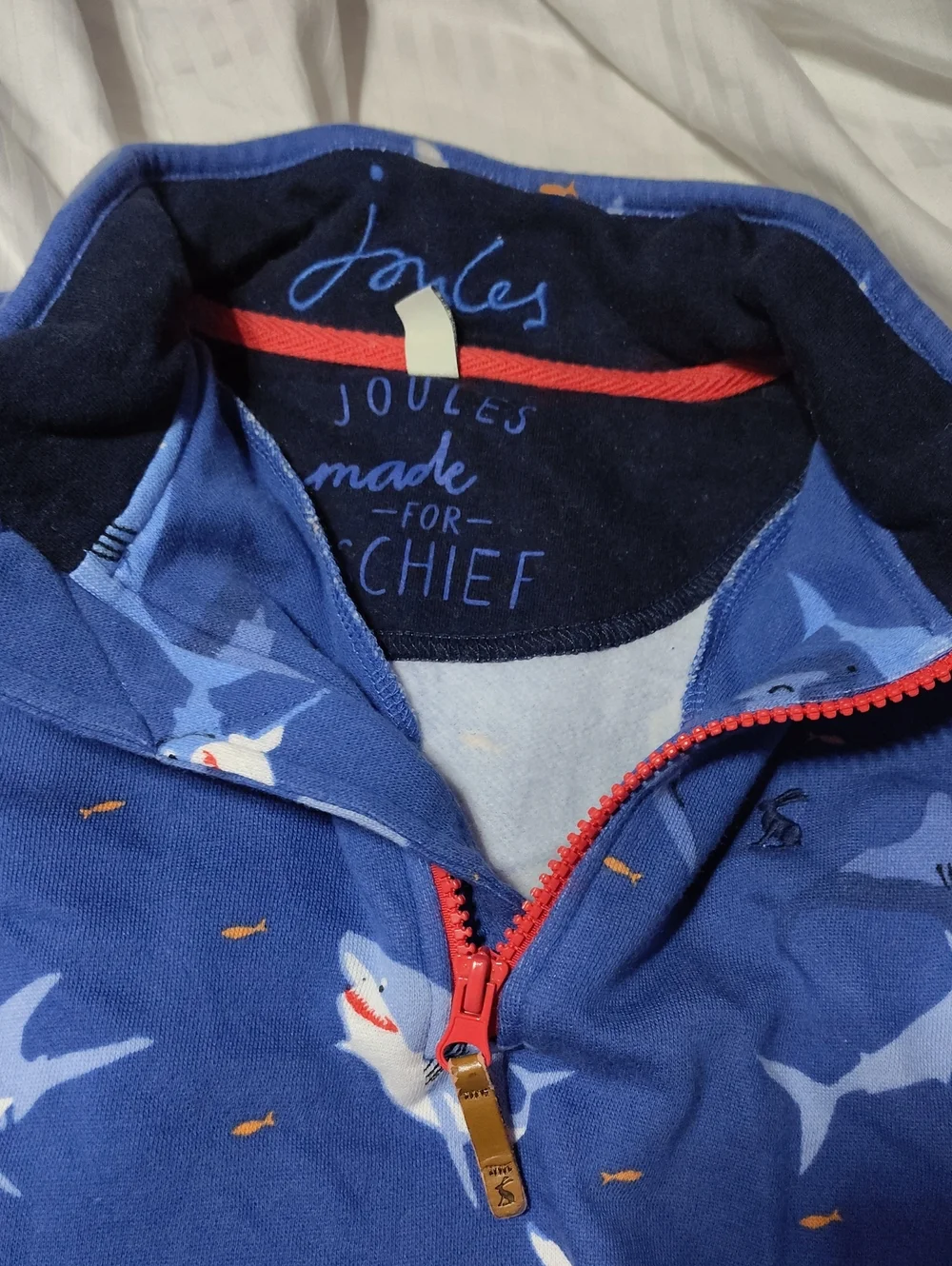 Joules7/8  Shark Sweater $45